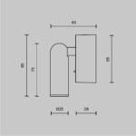 Aplica de perete Mirax Maytoni C039WL-L3W3K