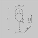 Aplica de perete Nostalgia Maytoni MOD050WL-02G