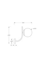 Aplica de perete Rendez-vous Maytoni MOD109WL-01BS
