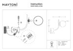 Aplica de perete Rendez-vous Maytoni MOD109WL-01BS