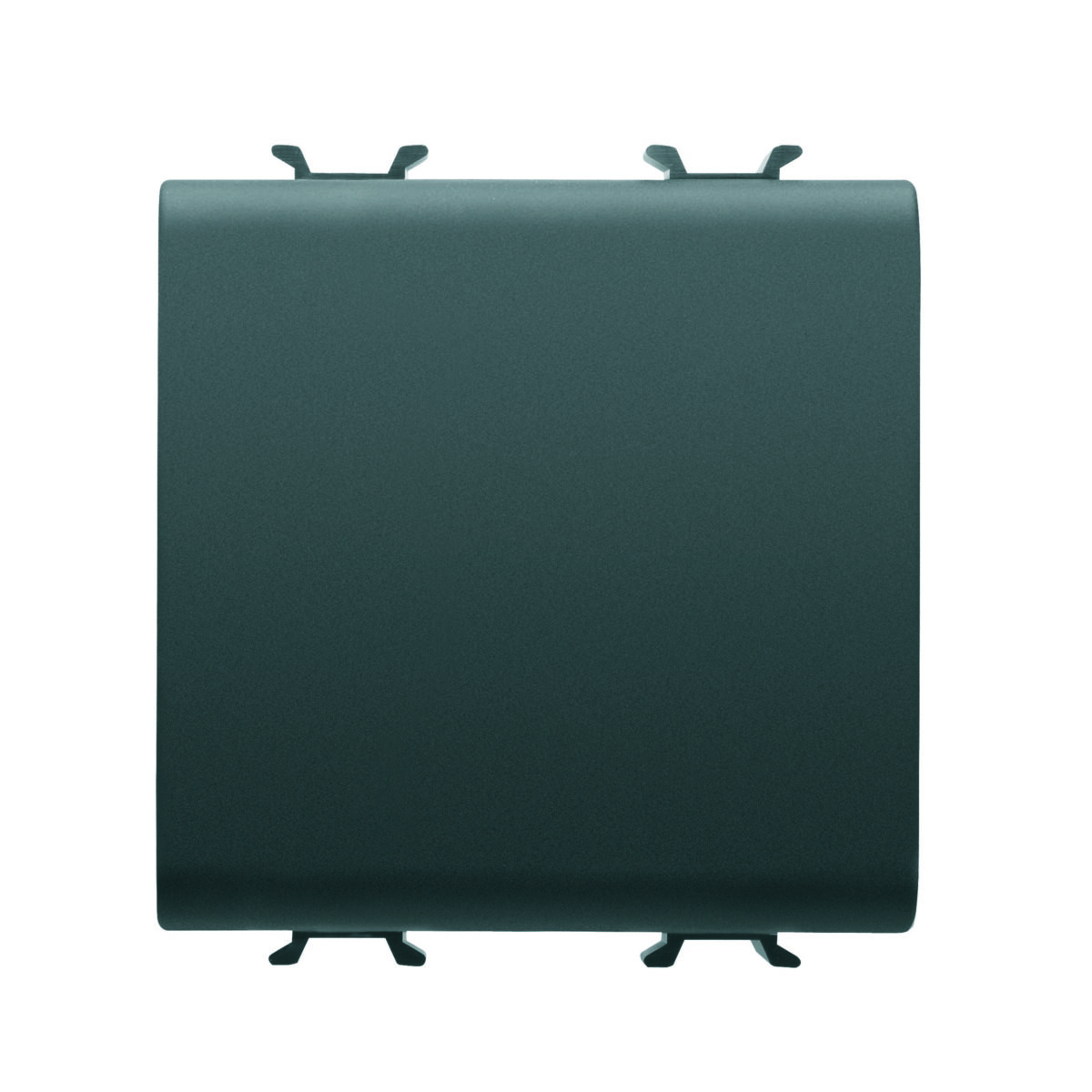 Buton 1P 250V Borne de Cablare Rapida - NO 16A - Neutru - 2 Module - Negru Satinat - CHORUSMART