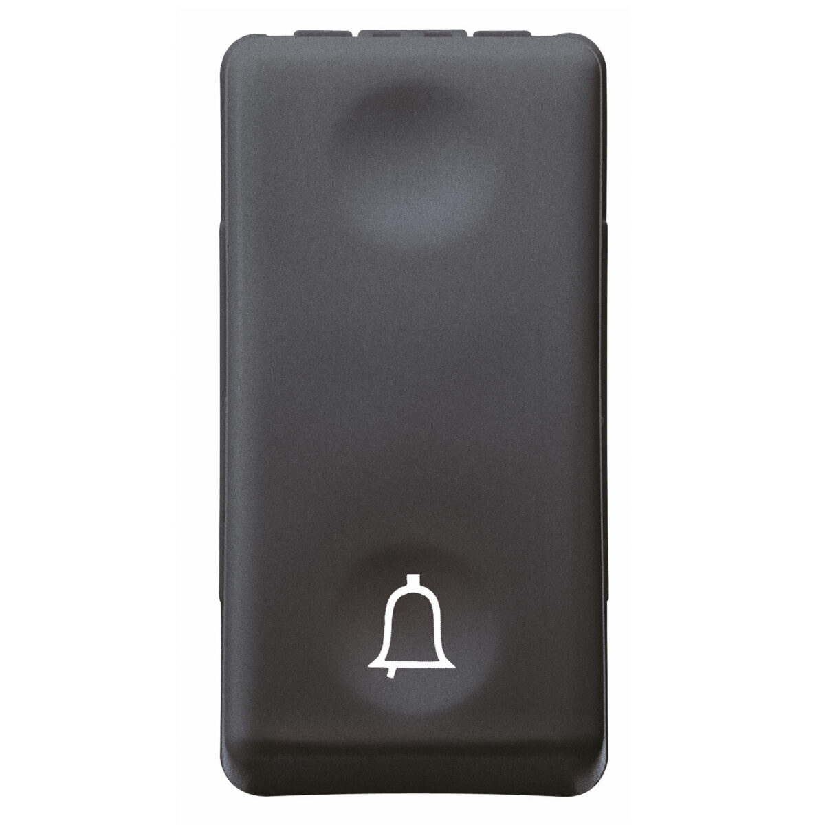 Buton 1P 250V NO 10A – Cu Clopot Simbol – 1 Modul – Negru Sistem Buton 1P 250V NO 10A - Cu Clopot Simbol - 1 Modul - Negru Sistem