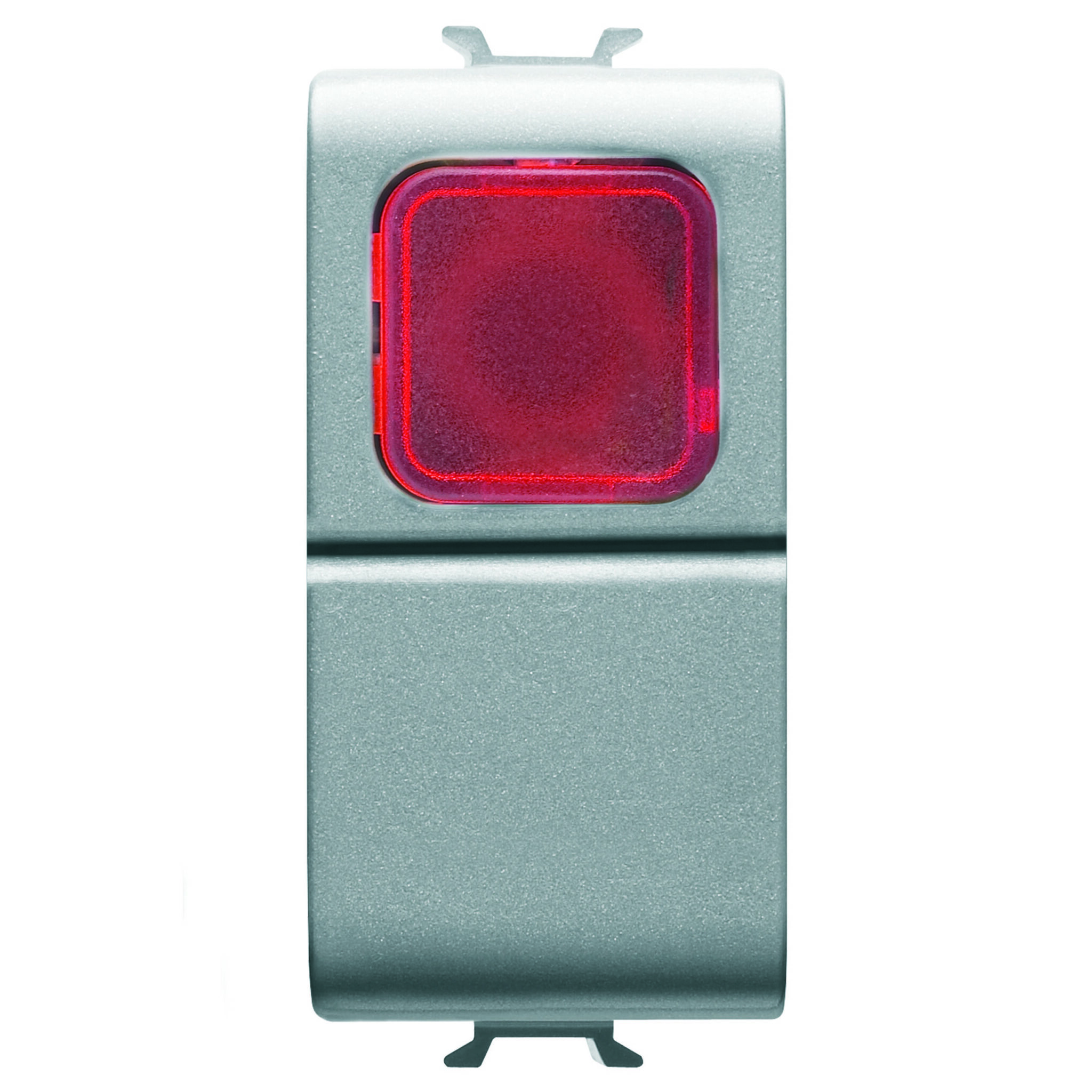 Buton 1P 250V NO 16A - Difuzor Rosu - 1 Modul - Titan - CHORUSMART