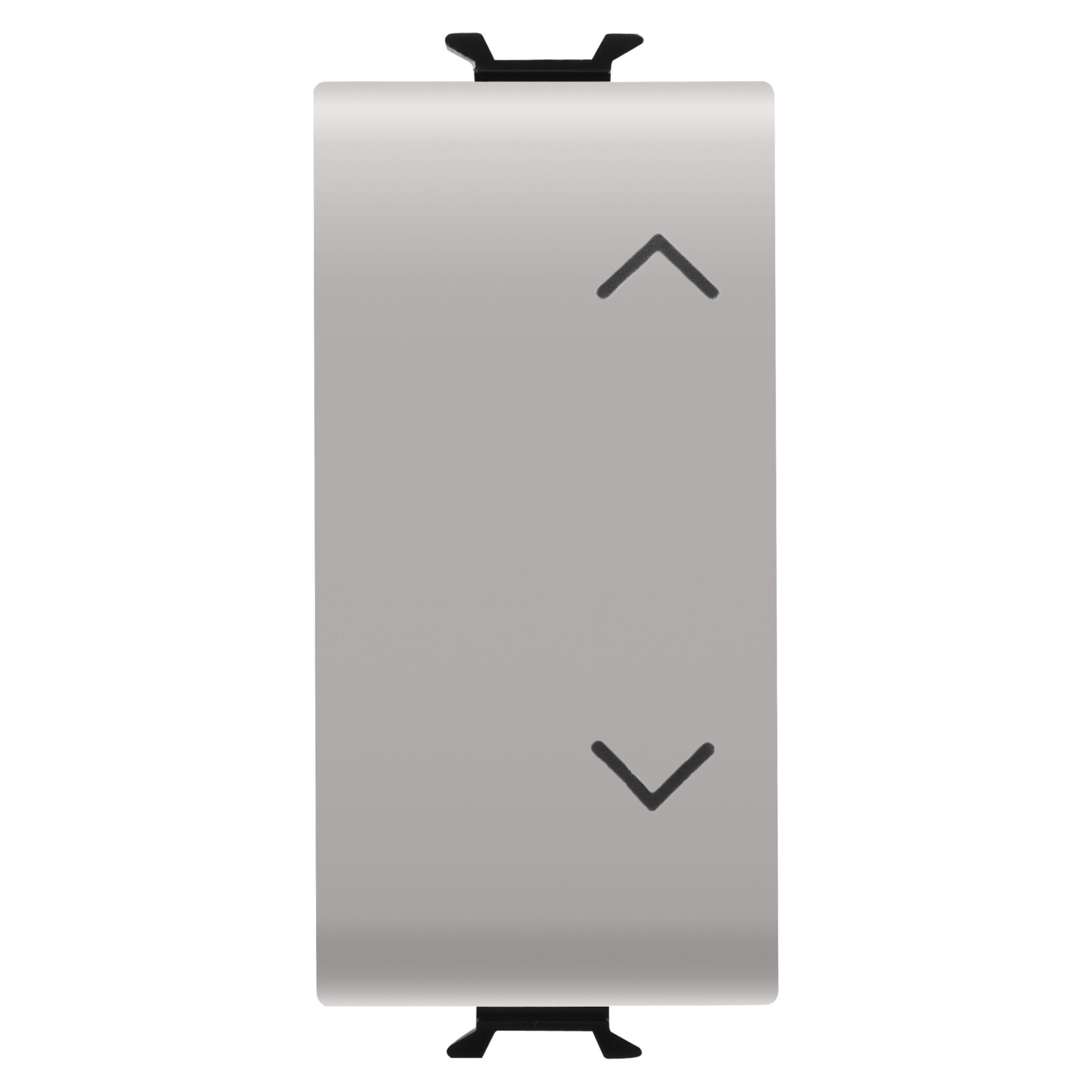 Buton Electronic Soft-click - Dublu - Pentru Interfete Contacte Magistrala - 1P 2NO/NC fara Potential - 1 Modul - Bej Satinat - CHORUSMART