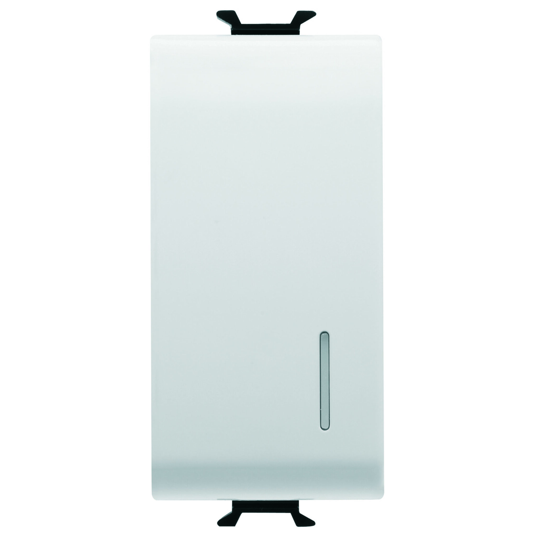 Buton Electronic Soft-click - Iluminat din Spate - Cu Difuzor - Pentru Interfete Contacte Magistrala - 1P fara Potential - 1 Modul - Alb Satinat - CHORUSMART
