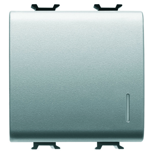 Buton Electronic Soft-click - Iluminat din Spate - Cu Difuzor - Pentru Interfete Contacte Magistrala - 1P fara Potential - 2 Module - Titan - CHORUSMART