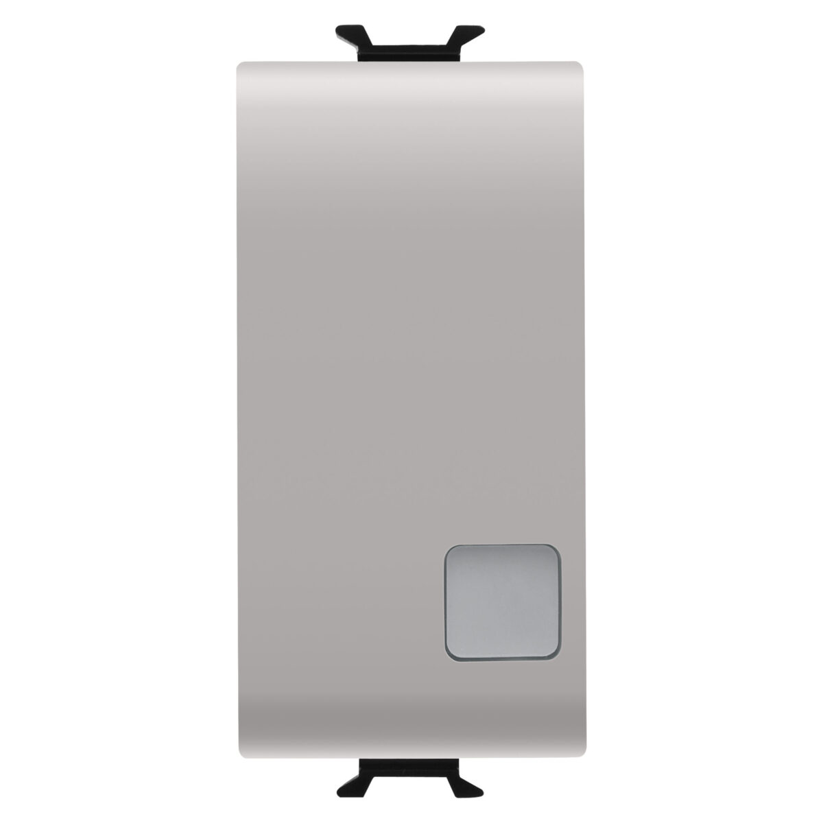 Buton Electronic Soft-click - Iluminat din Spate - Cu Lentila Rep.neutral - Pentru Contactele Magistralei Interf. - 1P NO Pot.-free - 1M - N. Satin Bej - CHORUSMART