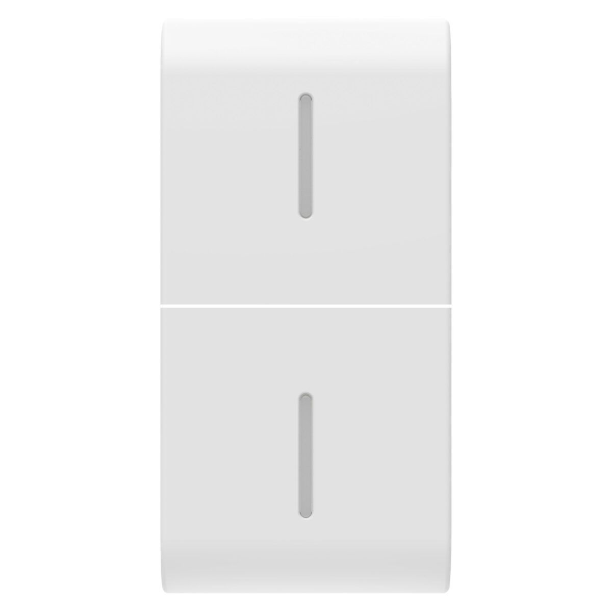 Buton Inlocuibil pentru Comenzi Axiale - Cu 2 Difuzoare - 1 Modul - Alb Satinat - CHORUSMART