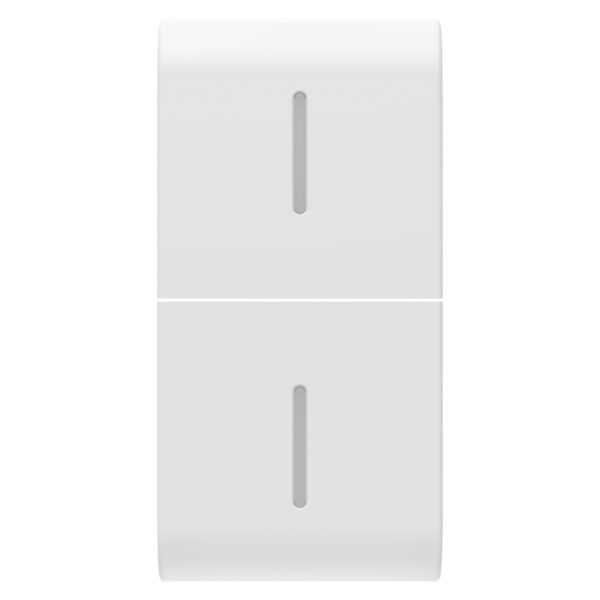Buton Inlocuibil pentru Comenzi Axiale - Cu 2 Difuzoare - 1 Modul - Alb Satinat - CHORUSMART