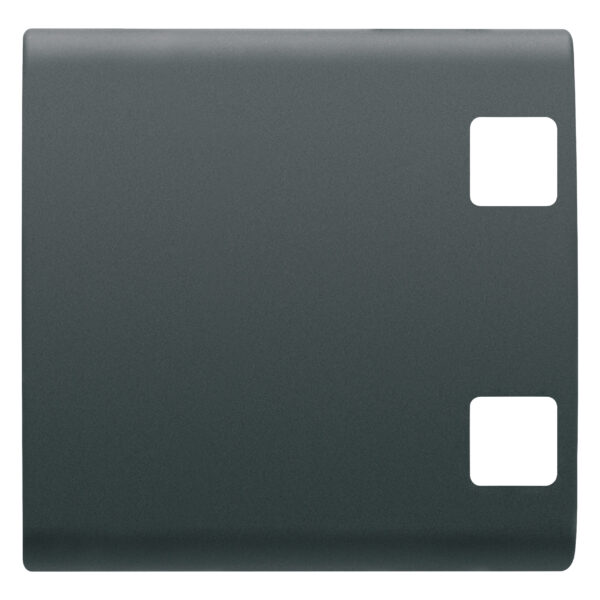 Buton Inlocuibil pentru Panoul cu Butoane - A Se Completa cu 2 Lentile - 2 Module - Negru - CHORUSMART