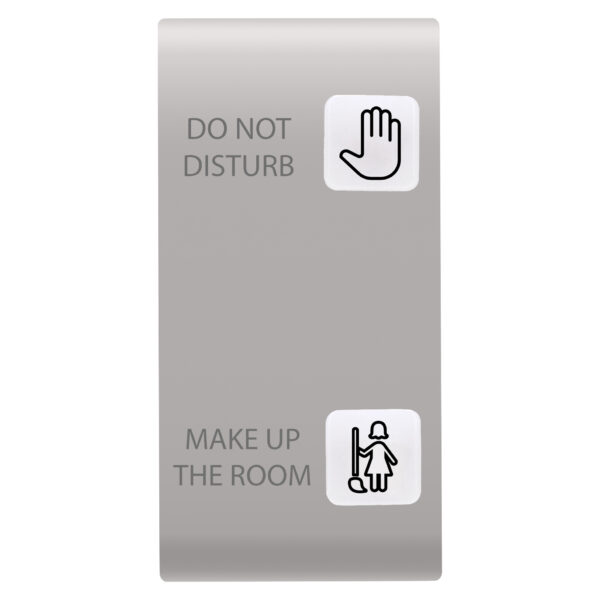 Buton Inlocuibil pentru Panoul cu Butoane - Solutie Hoteliera - 2 Lentile - DND+MUR - 1 Modul - Bej Natural - CHORUSMART