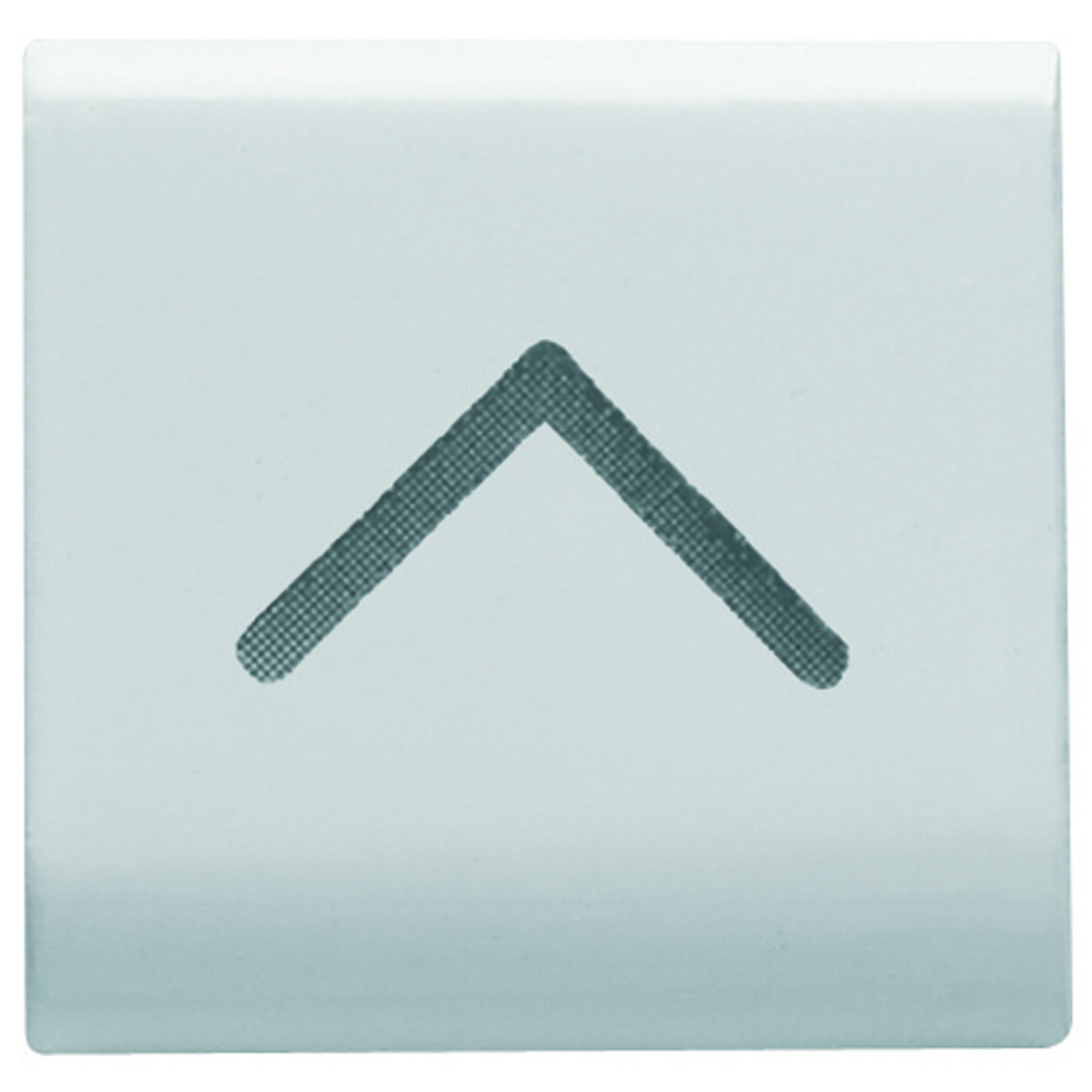 Buton Interschimbabil - 22X22mm - Sageata Verticala - Alb Satinat - CHORUSMART