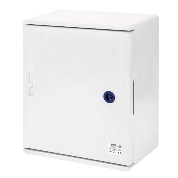 Carcasa din Poliester cu Usa Goala Prevazuta cu Incuietoare - 405X500X200 - IP66 - Grigio RAL 7035