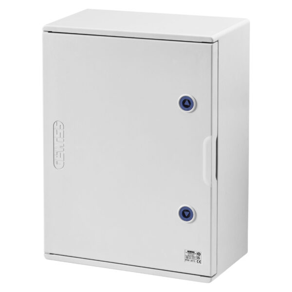 Carcasa din Poliester cu Usa Goala Prevazuta cu Incuietoare - 585X800X300 - IP66 - Grigio RAL 7035