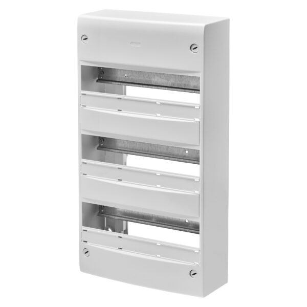 Carcasa Standard Francez - Montare pe Suprafata - Fara Usa - Cu Regleta de Borne - 39 Module (13X3) - IP30 RAL9016