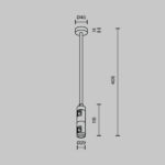 Componente sistem iluminat cu sina Flarity Maytoni TRA158C-D1-B