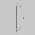 Componente sistem iluminat cu sina Flarity Maytoni TRA159C-IPCL1-B
