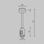 Componente sistem sina Flarity Maytoni TRA156C-SL1-BS