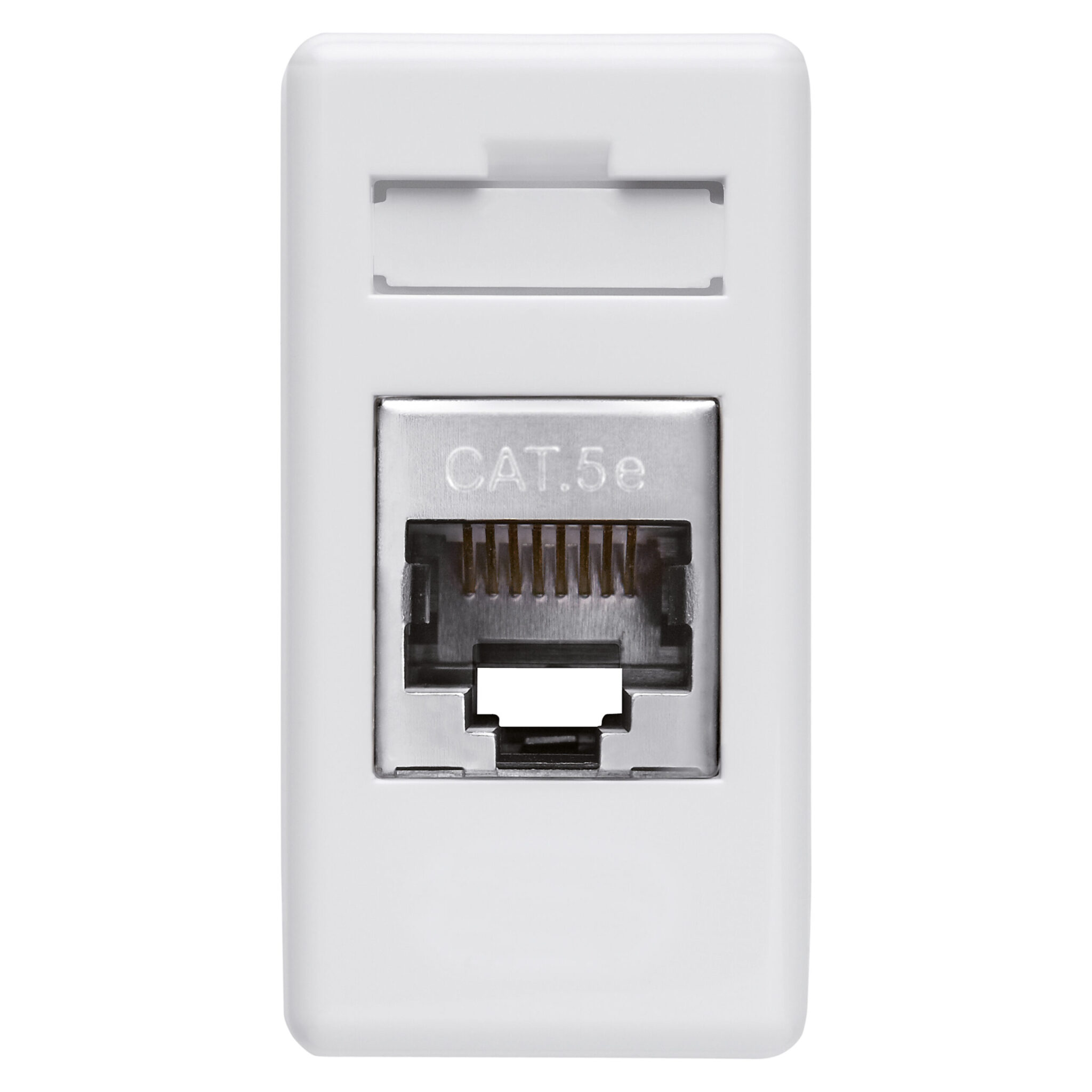 Conector RJ45 - 4 Perechi - Categoria 5E - Ftp - Fara Unelte - 1 Modul - Sistem Alb
