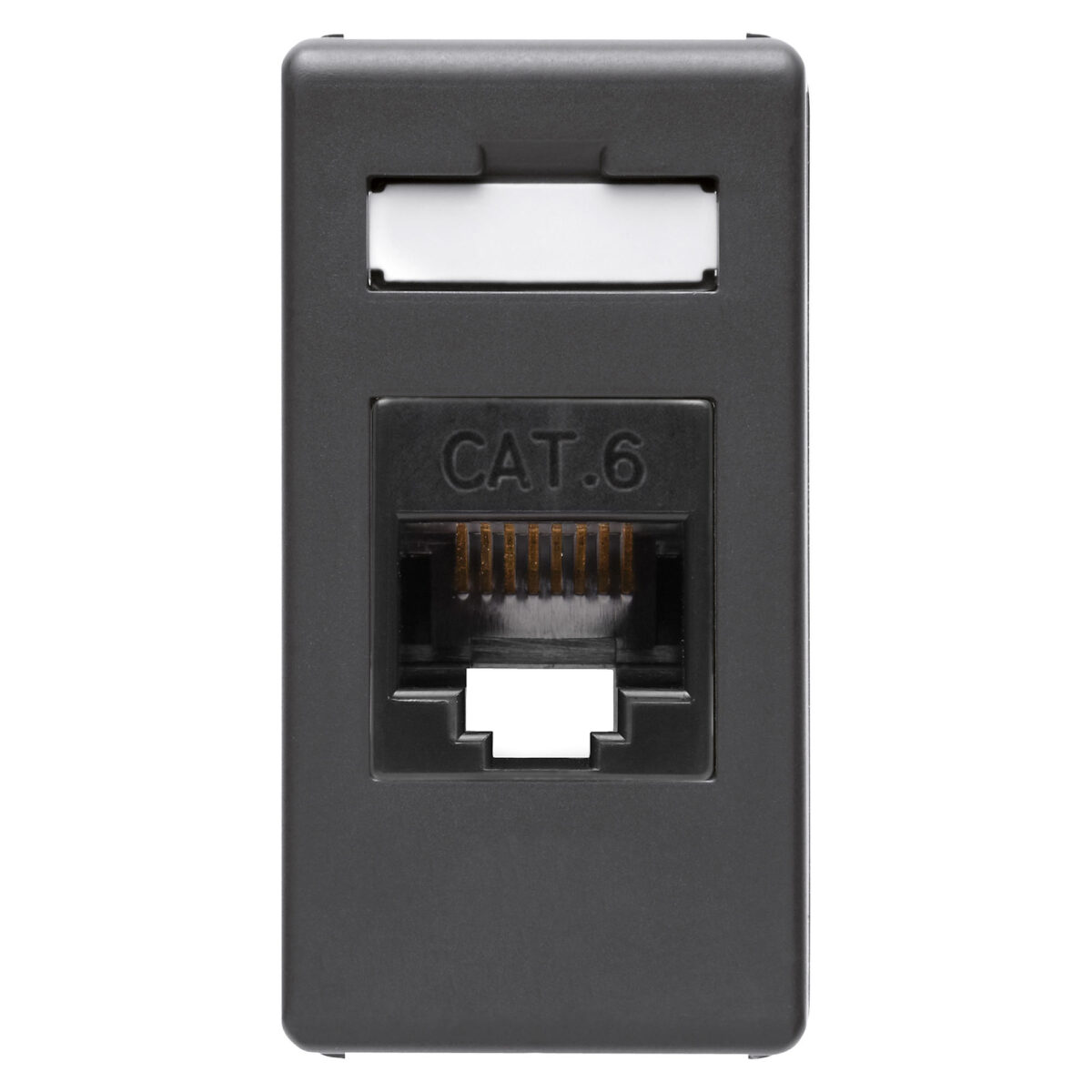 Conector RJ45 - 4 Perechi - Categoria 6 - Utp - Fara Unelte - 1 Modul - Sistem Negru