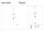 Corp suspendat exterior Erda Maytoni O594PL-01B