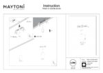 Corp suspendat pe sina Focus LED Maytoni TR041-4-12W3K-M-DS-W