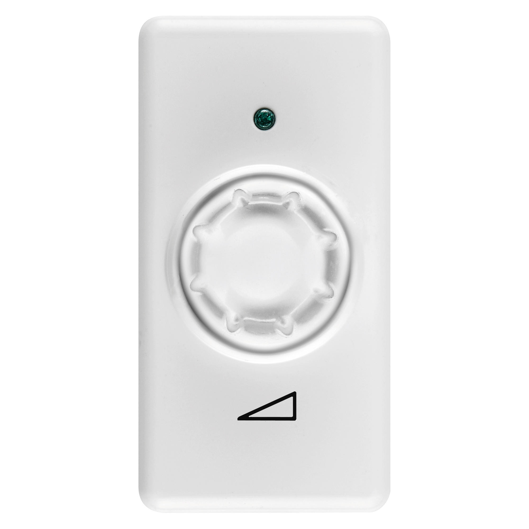 Dimmer electronic Rotativ - Pentru Sarcini Rezistive/Inductive - Rotativ cu Intrerupator cap scara - 1 Modul - Sistem Alb
