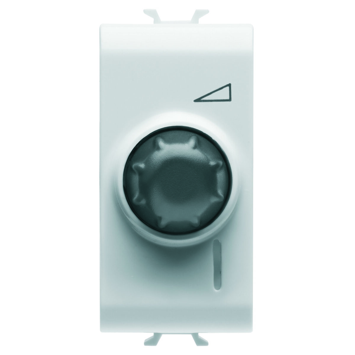 Dimmer electronic rotativ, Universal - 230 V c.a. 50 Hz - Alb Satinat - 1 Modul - CHORUSMART