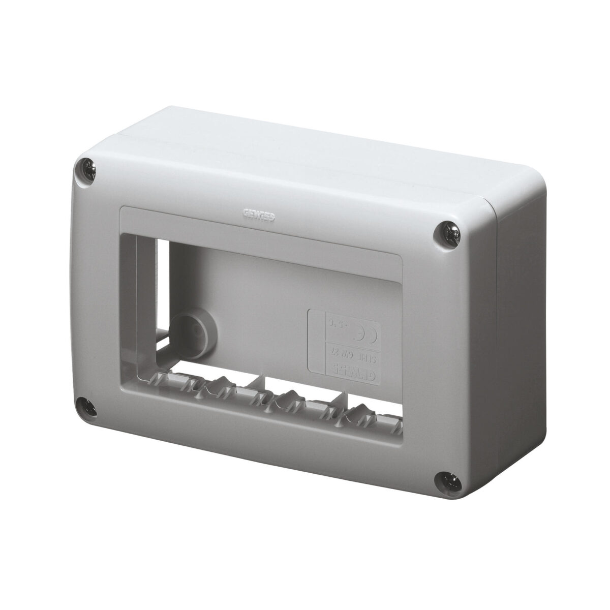 Doza aparenta Fusta si Canal Framne - 4 module Gama de Sisteme - Antracit RAL7021