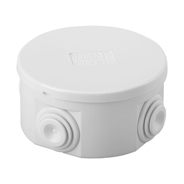 Doza de legatura IP44 Dimensiuni Interne Ø 80X40 - Pereti cu Presetupe - Gri RAL 7035
