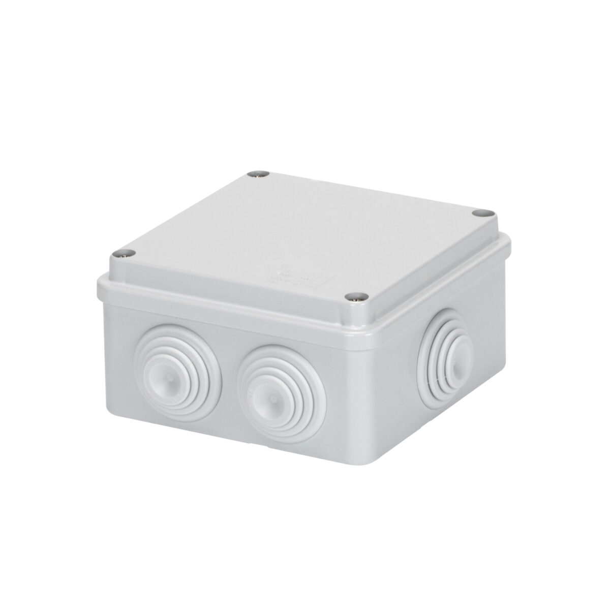 Doza de legatura IP55 Dimensiuni Interne 100X100X50 - Pereti cu Presetupe - Gri RAL 7035