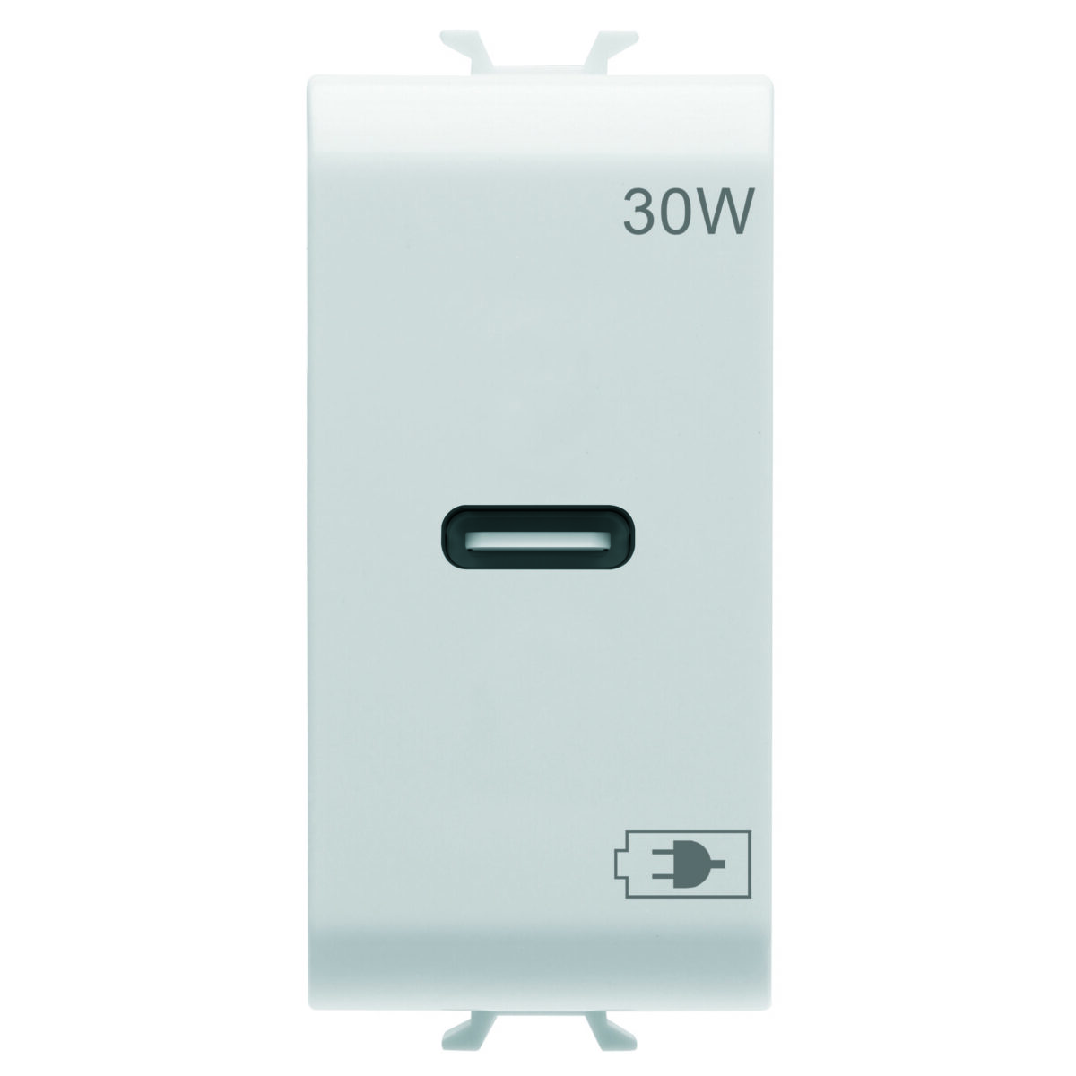 Incarcator USB - Tip C - Cu Power Delivery (Pd) 30W - Alb Satinat - 1 Modul - CHORUSMART
