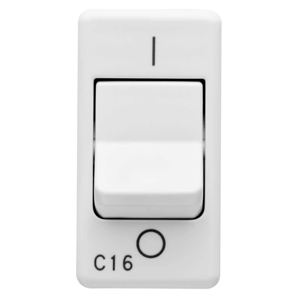 Intrerupator Miniatural 230V 1P+N 16A 3KA Curba C - 1 Modul - Sistem Alb