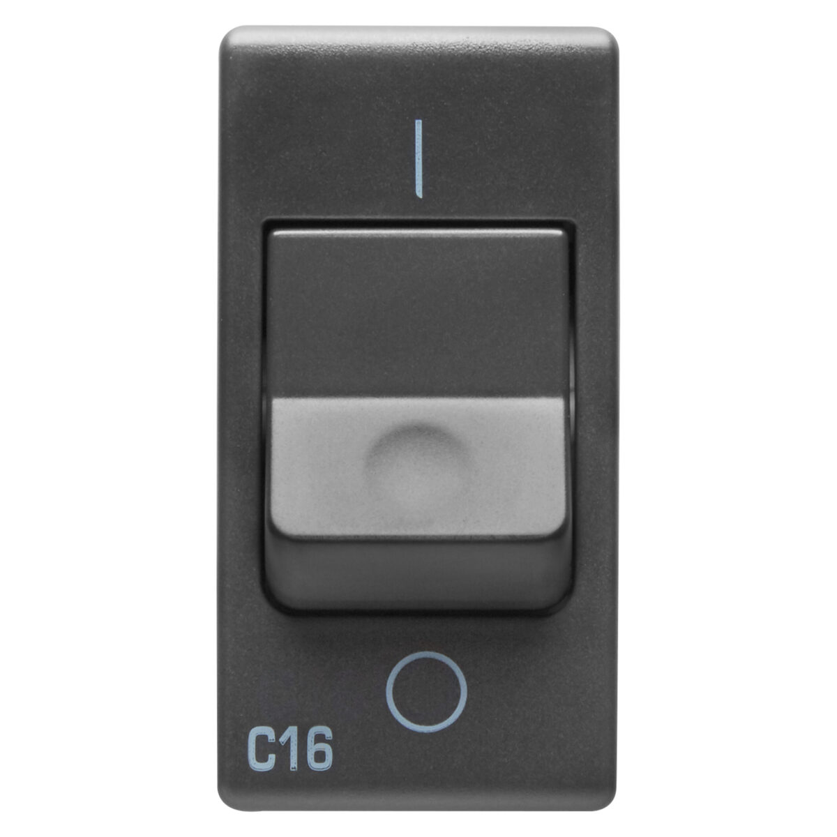 Intrerupator Miniatural 230V 1P+N 16A 3kA Curba C - 1 Modul - Sistem Negru