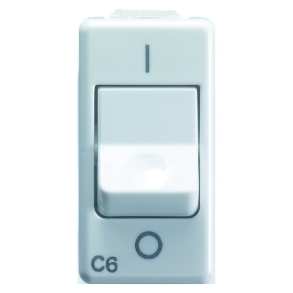 Intrerupator Miniatural 230V 1P+N 6A 3KA Curba C - 1 Modul - Sistem Alb