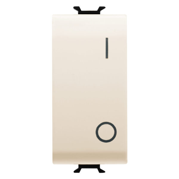 Intrerupator simplu 2P 250V 16A - Neutru - Simbol 0/I - 1 Modul - Ivory - CHORUSMART