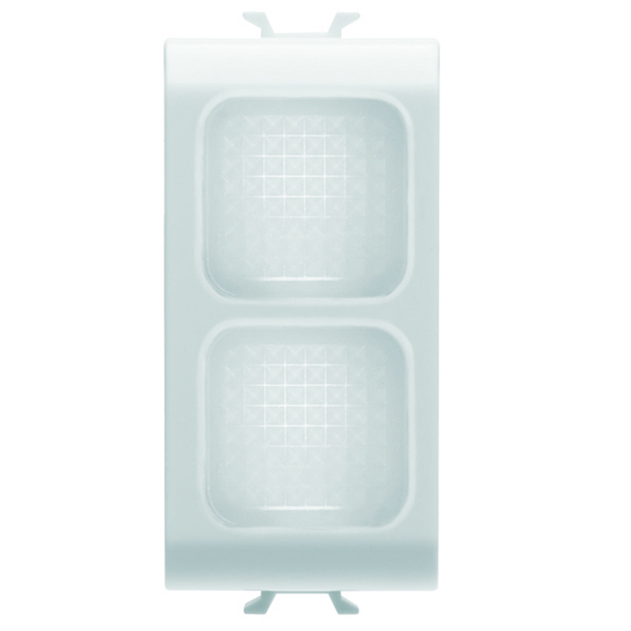 Lampa Indicatoare Dubla - Opal - 1 Modul - Alb Satinat - CHORUSMART