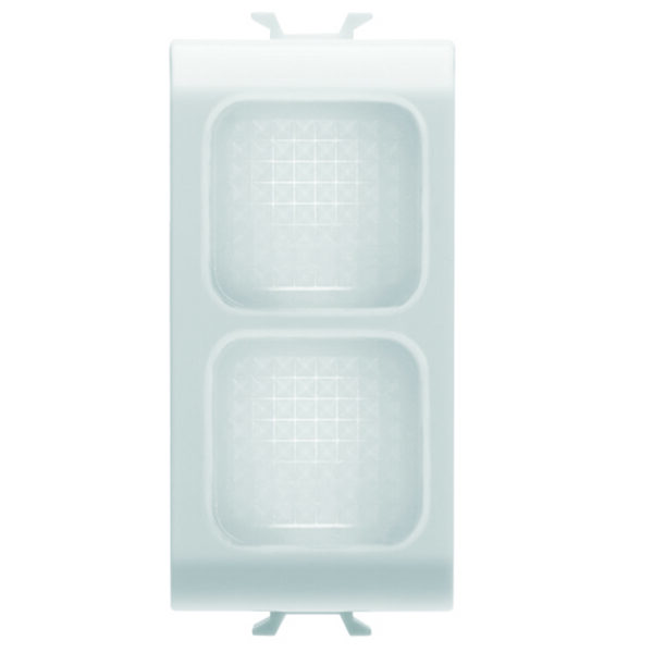 Lampa Indicatoare Dubla - Opal - 1 Modul - Alb Satinat - CHORUSMART