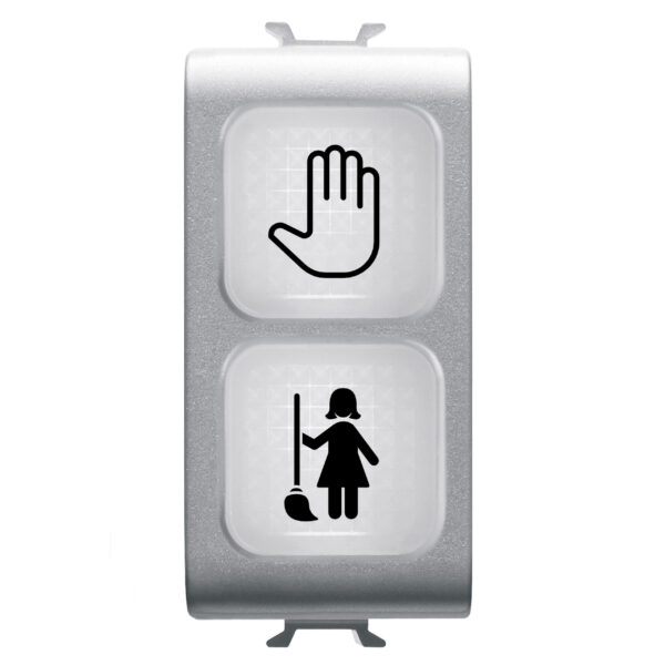 Lampa Indicatoare Dubla - Opal - DND+MUR - 1 Modul - Titan - CHORUSMART