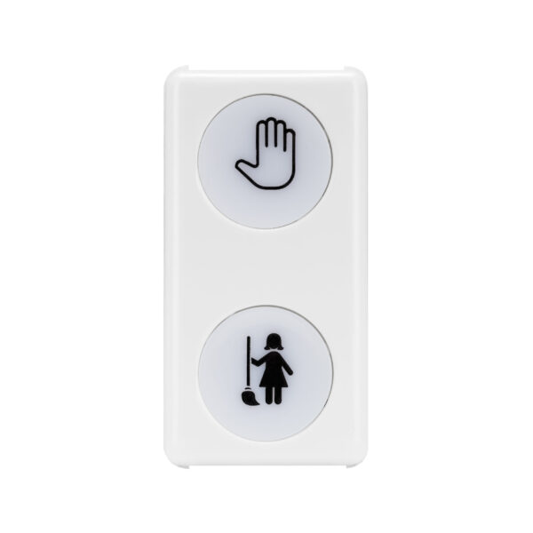 Lampa Indicatoare Dubla - Opal - Dnm+mur - 1 Modul - Sistem Alb