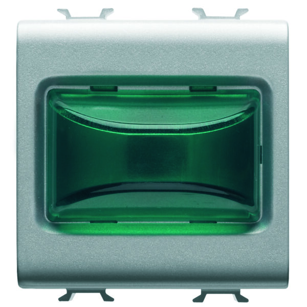 Lampa Indicatoare Proeminenta - 12V c.a./c.c. / 230V c.a. 50/60 Hz - Verde - 2 Module - Titan - CHORUSMART