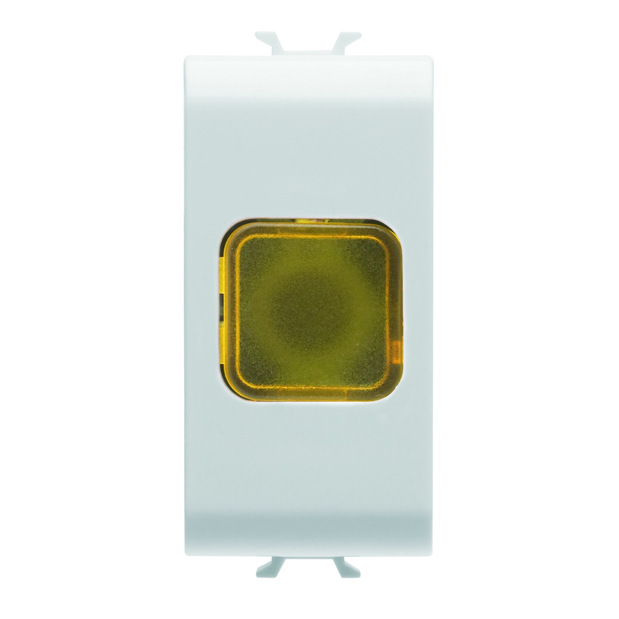 Lampa Indicatoare Simpla - Chihlimbar - 1 Modul - Alb Satinat - CHORUSMART