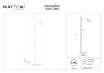 Lampadar Estudo Maytoni Z010FL-L8B3K