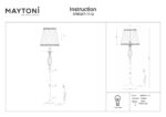 Lampadar Grace Maytoni ARM247-11-G
