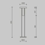 Lampadar Ikebana Maytoni MOD463FL-L24B3K