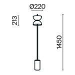 Lampadar Kyoto Maytoni MOD178FL-L11B3K