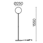 Lampadar Ring Maytoni MOD013FL-01BS