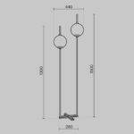 Lampadar The Sixth Sense Maytoni Z020FL-L12BS3K
