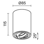 Lustra Atom Maytoni C016CL-01B