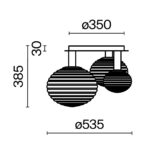 Lustra Reels Maytoni MOD268CL-03G